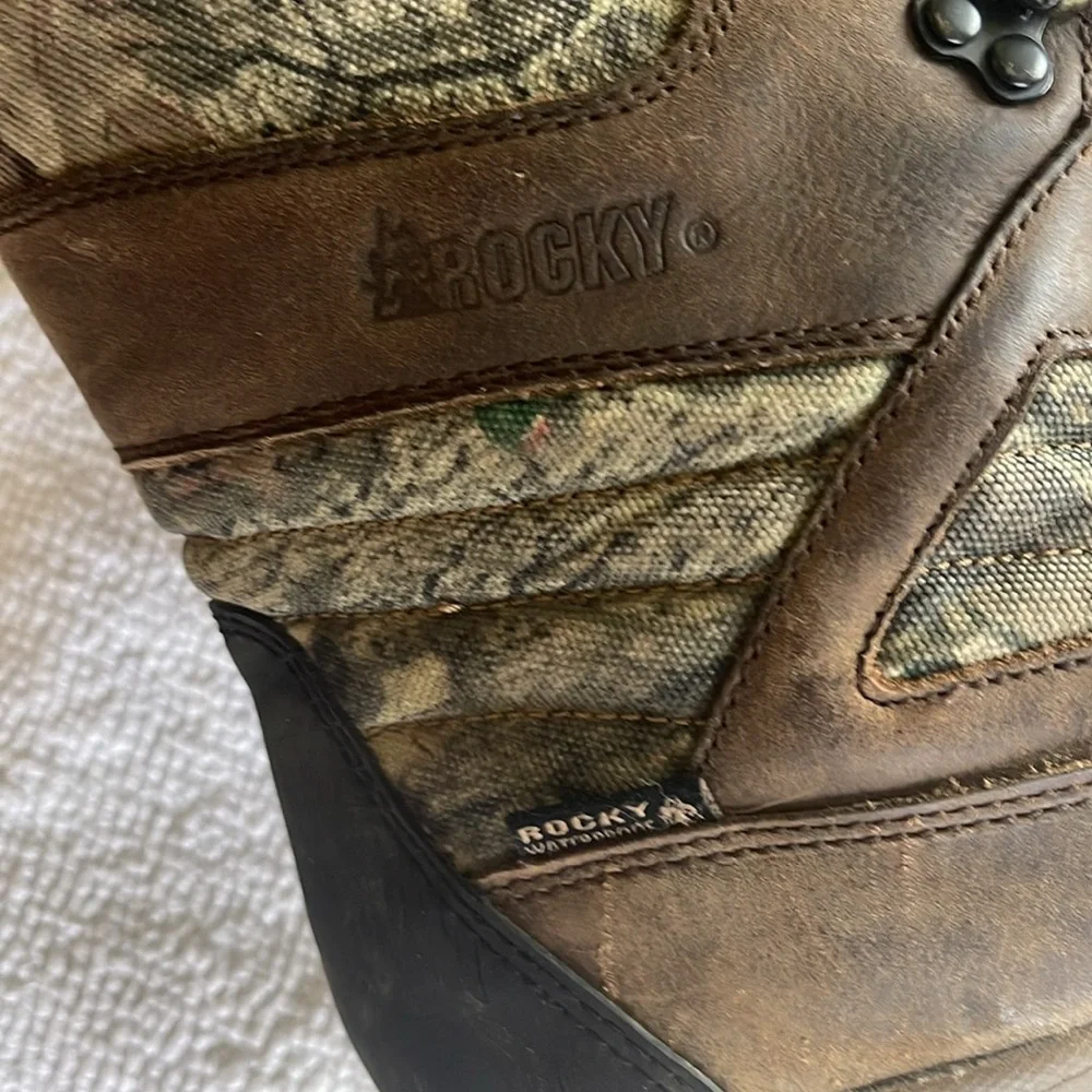 Rocky Thinsulate 1000 grams Waterproof Boots Camo High Top Ankle Size 12